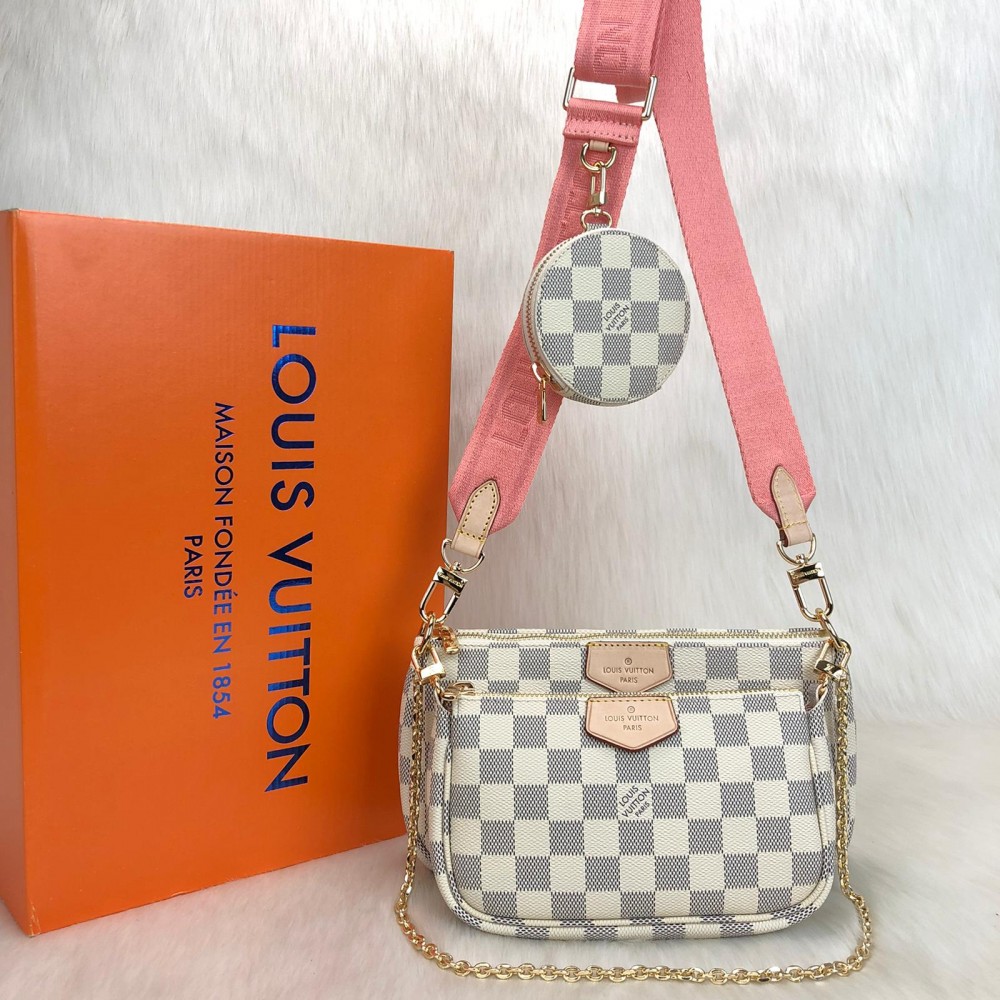 Louis vuitton multi sales pochette damier azur